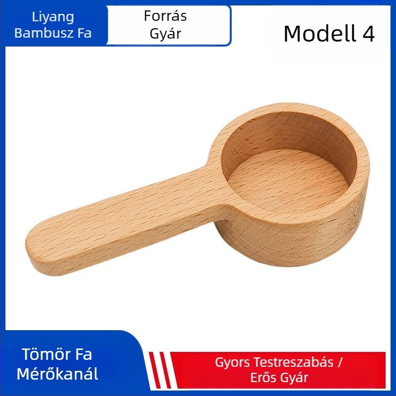 Fa fekete dió mérőkanál tömörfa rövid nyéllel kávéskanál bükk kávépor mennyiségi gyümölcspor kanál fűszerkanál nagykereskedelem