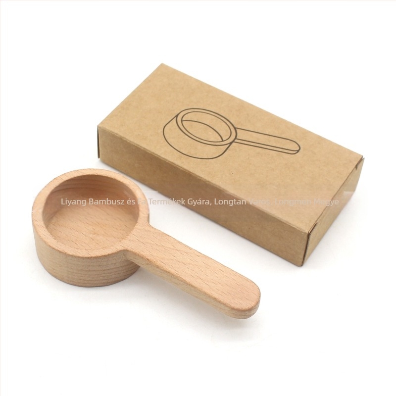 Fa fekete dió mérőkanál tömörfa rövid nyéllel kávéskanál bükk kávépor mennyiségi gyümölcspor kanál fűszerkanál nagykereskedelem
