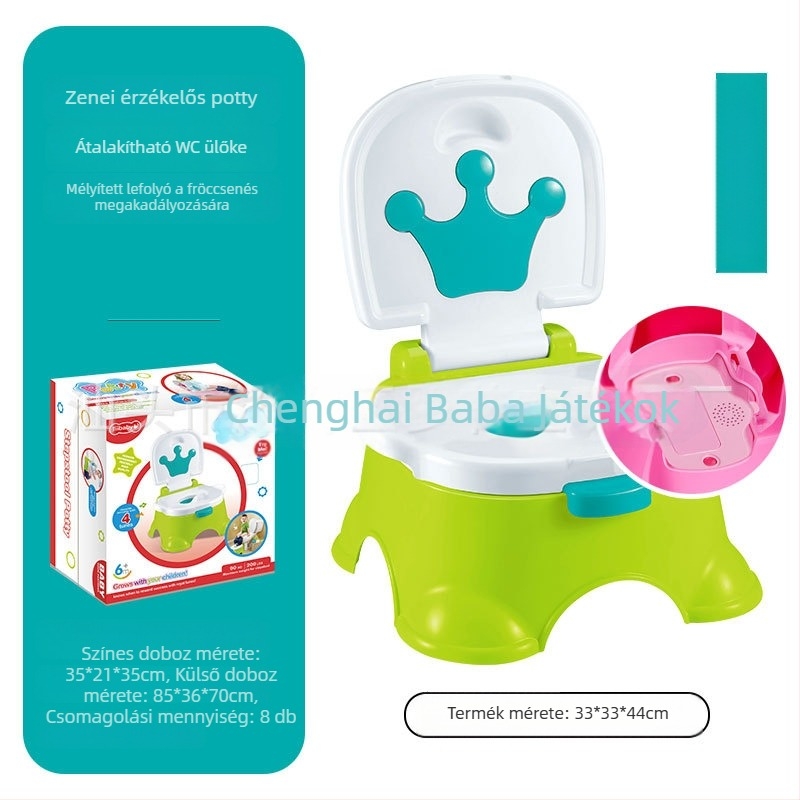 Határokon átnyúló gyermek bili, női baba zenélő bili, kis baba WC, kisfiú bili, piszoár