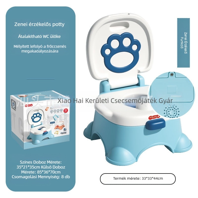 Határokon átnyúló gyermek bili, női baba zenélő bili, kis baba WC, kisfiú bili, piszoár