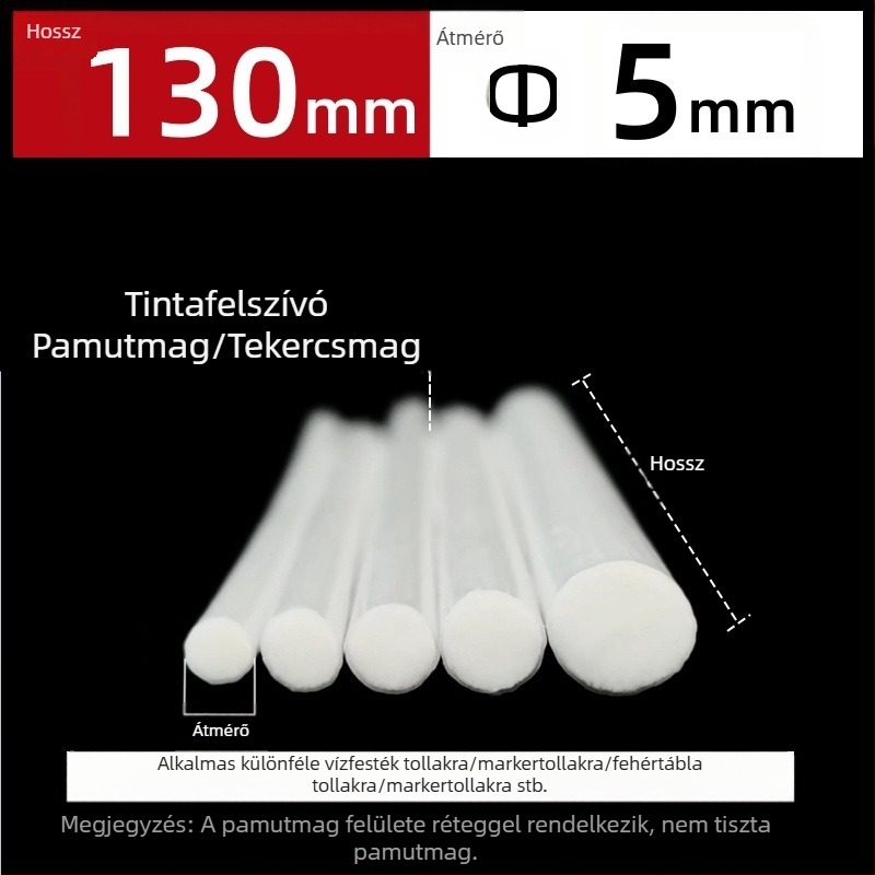 Gyári gyártású nagykereskedelmi szálas tekercses magú toll pamutmaggal akvarell toll táblatoll filctoll tinta nedvszívó pamutmaggal