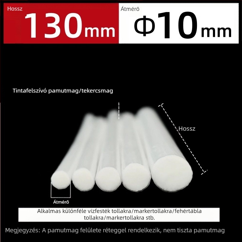 Gyári gyártású nagykereskedelmi szálas tekercses magú toll pamutmaggal akvarell toll táblatoll filctoll tinta nedvszívó pamutmaggal