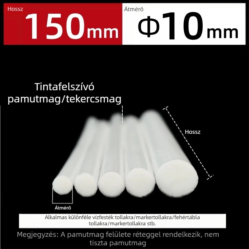 Gyári gyártású nagykereskedelmi szálas tekercses magú toll pamutmaggal akvarell toll táblatoll filctoll tinta nedvszívó pamutmaggal