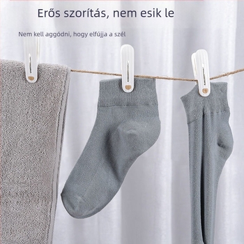 varrat nélküli klip szárító akasztó műanyag háztartási szélálló fix ruhaszárító akasztó zokni alsónemű ágynemű lepedő ruhaakasztó