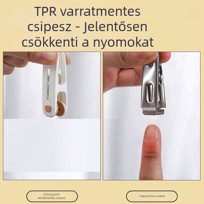varrat nélküli klip szárító akasztó műanyag háztartási szélálló fix ruhaszárító akasztó zokni alsónemű ágynemű lepedő ruhaakasztó