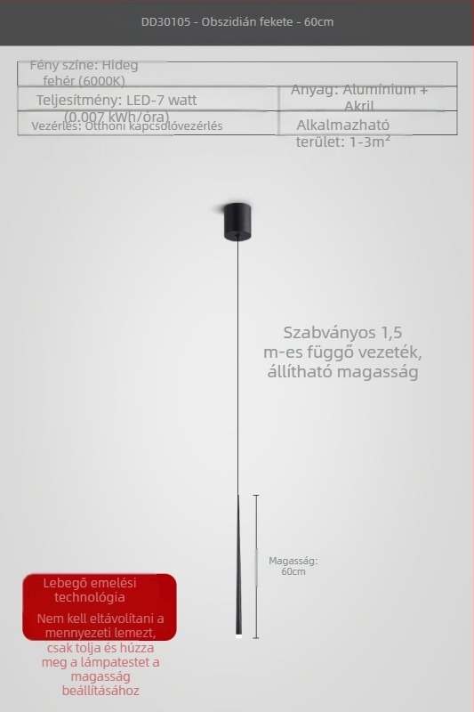 Ágy melletti csillár konus alakú, modern minimalista stílus, electroplatált felület, kétfejű dizáner lámpa