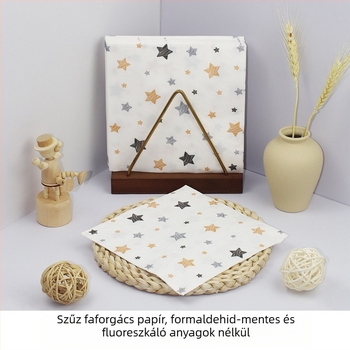 Szalvéta csillag színes nyomtatott négyzet alakú szalvéta papír party party high-end étterem különleges eldobható szalvéta testreszabható