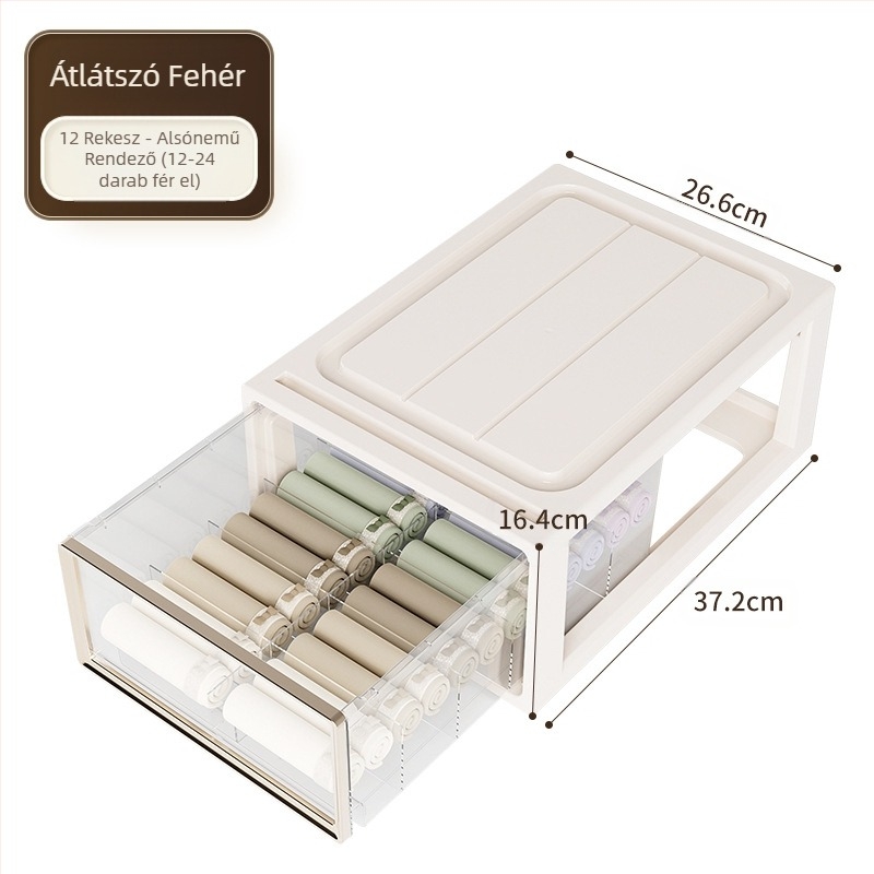 Fehérnemű tárolódoboz Háztartási fiókos gardrób Melltartó Fehérnemű Zokni Kiegészítő doboz Három az egyben osztott kiegészítő doboz