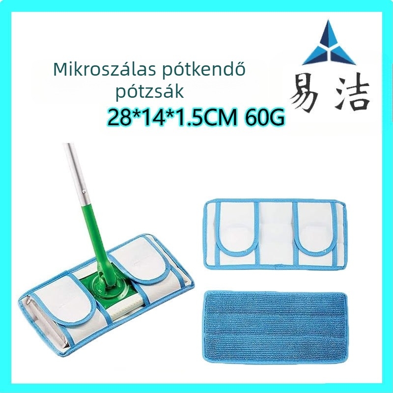 Swiffer mikroszálas, újrafelhasználható felmosópárnához alkalmas, tartós, mosógépben mosható, utántöltő párna tisztításhoz