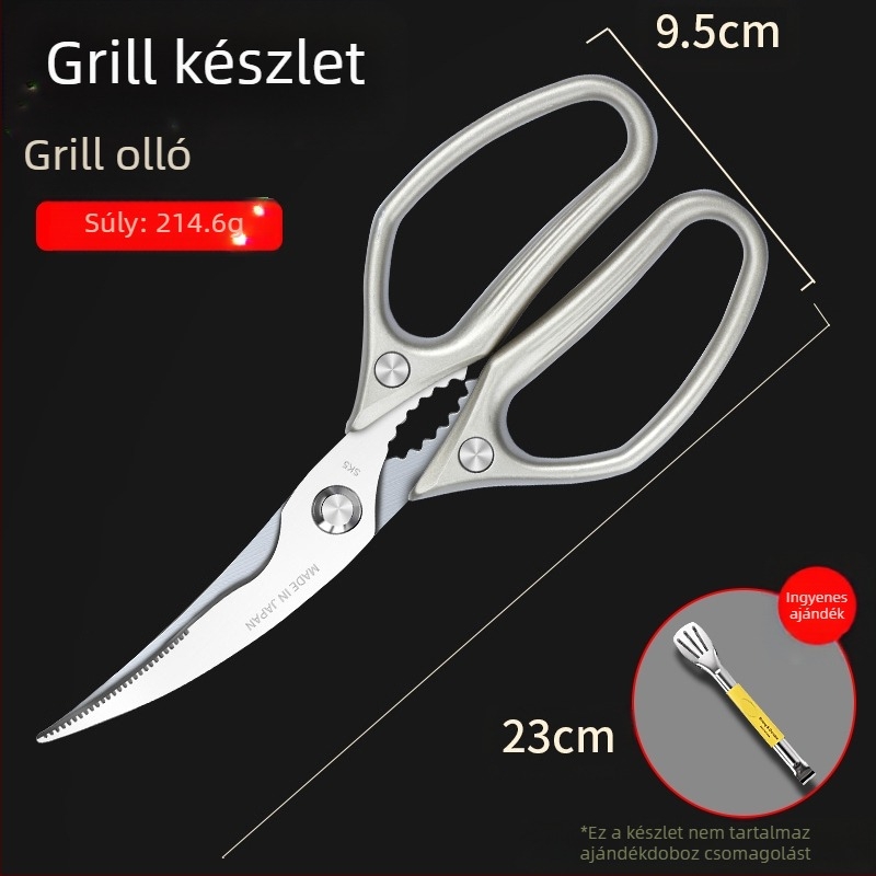 Gyári közvetlen konyhai olló háztartási erős csirkecsont olló többfunkciós olló csont speciális acél olló konyhai olló