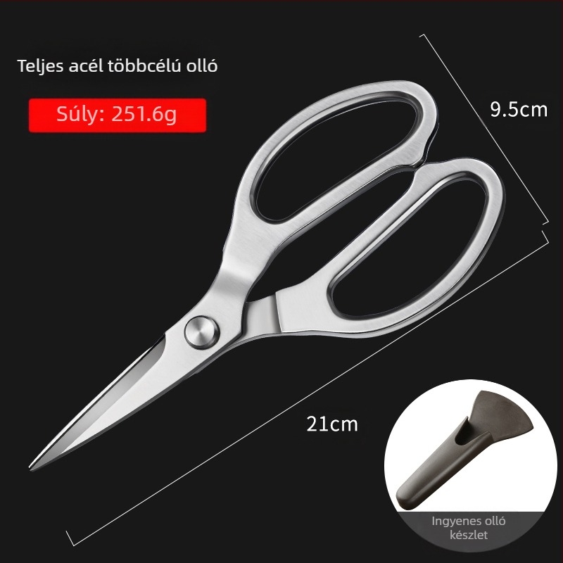 Gyári közvetlen konyhai olló háztartási erős csirkecsont olló többfunkciós olló csont speciális acél olló konyhai olló