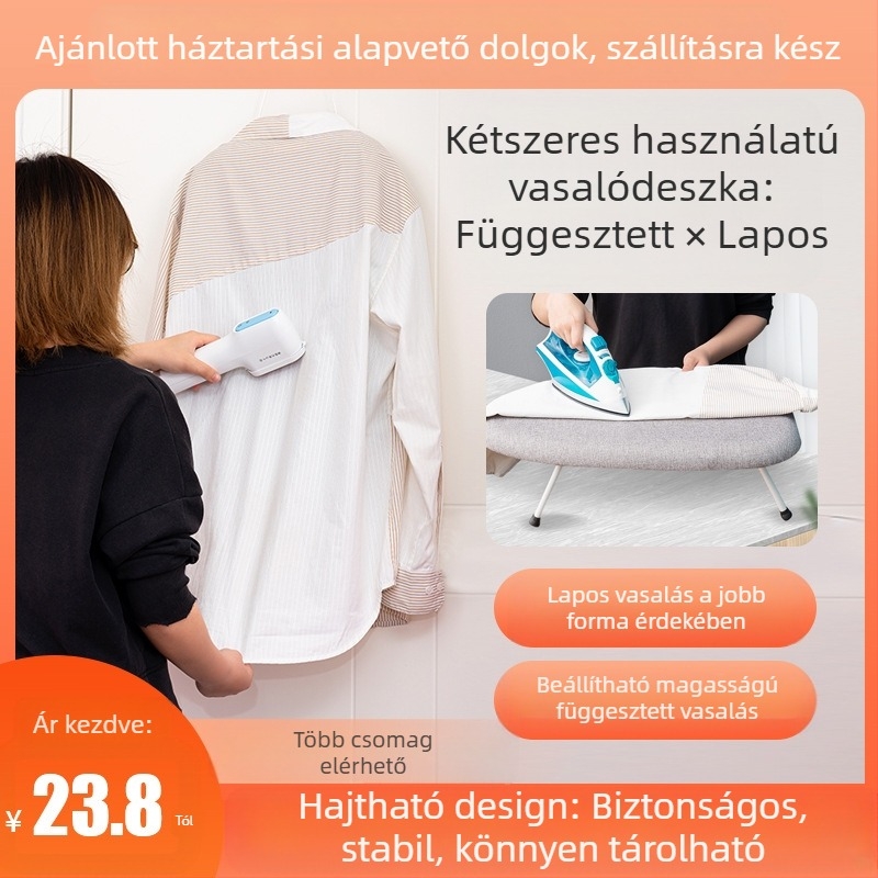 Vasalódeszka otthoni használatra, Összecsukható vasalódeszka, Kis vasalódeszka, Professzionális asztali vasalódeszka, Mini vasalópárna