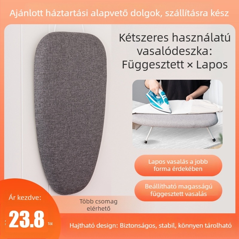 Vasalódeszka otthoni használatra, Összecsukható vasalódeszka, Kis vasalódeszka, Professzionális asztali vasalódeszka, Mini vasalópárna