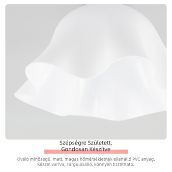 PVC hullám lámpaernyő japán egyszerű virágos étterem új csillár shell ins krém stílusú kreatív lámpaernyő nagykereskedelem