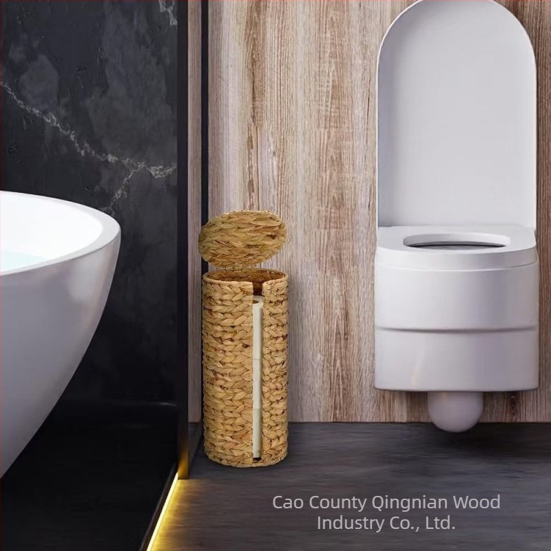 Határokon átnyúló vízijácint szalma pohártartó függőleges kézzel készített rattan-szerű pohártartó eldobható pohártartó