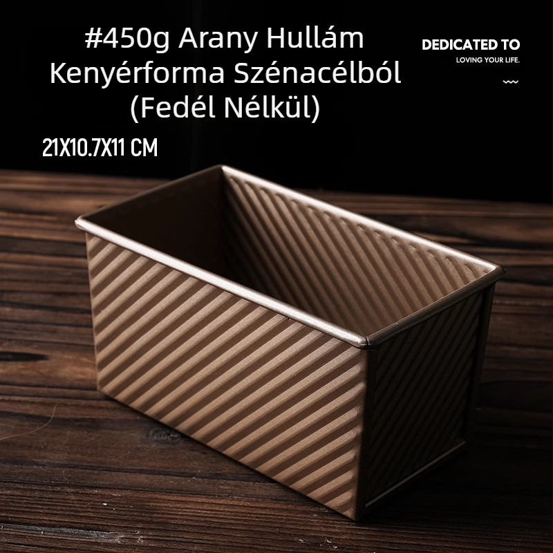 450 g-os pirítósdoboz fedéllel, tapadásmentes, alacsony cukortartalmú pirítósforma-készítő háztartási sütőben, kis kenyérpirítósdoboz