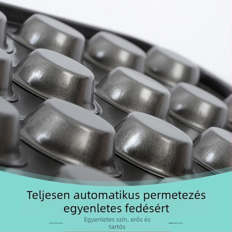 Tapadásmentes 24 csészés szénacél sütőforma szürke fekete mini muffin tortaforma sütőeszközök pudingtorta forma