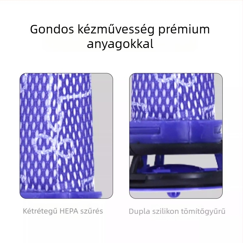 Dyson v7 v8 v6 dc58 dc59 dc62 porszívó elülső szűrőbetét tartozékokhoz, szűrőhálóhoz alkalmas