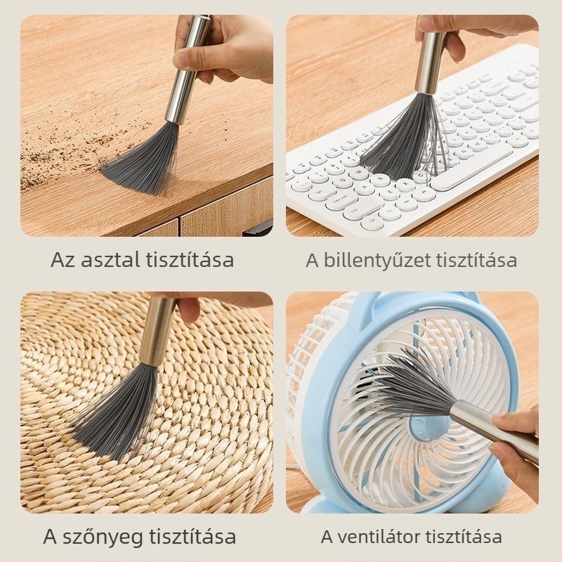 Rozsdamentes acél hosszú nyelű edénykefe Konyhai meghosszabbított edénymosó edény fertőtlenítő tisztítókefe