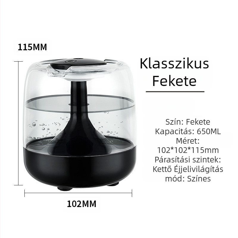 Légnedvesítő határokon átnyúló mini párásító háztartási hálószoba kis aromaterápiás gép asztali némító mennyezeti lámpa kollégiumi