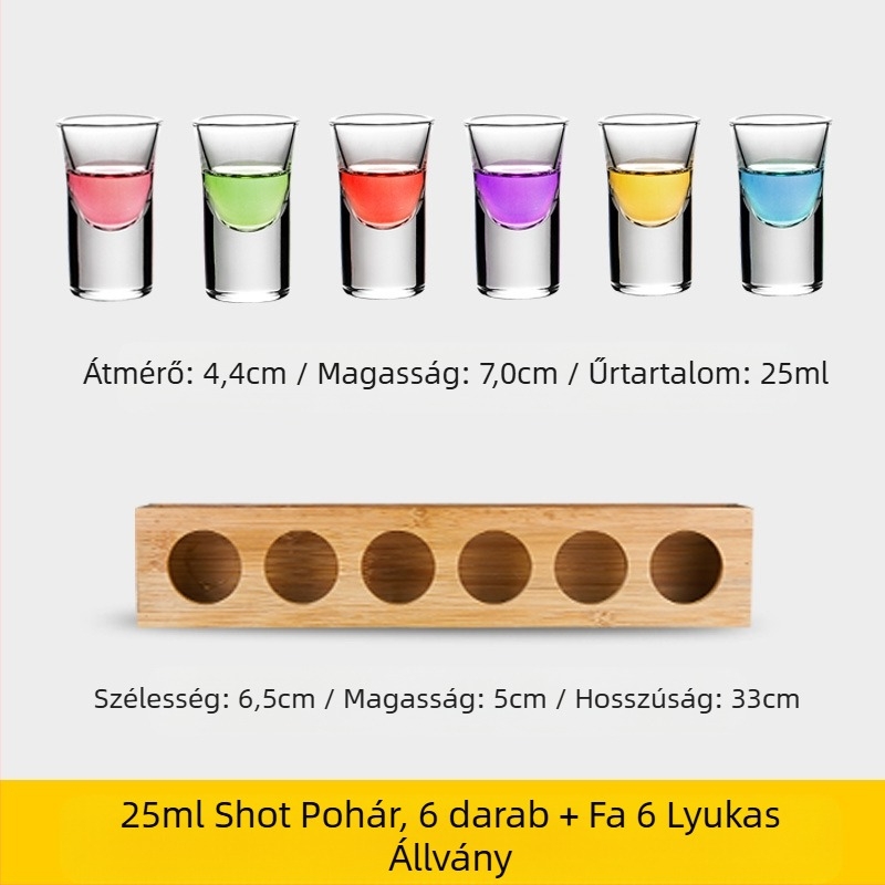 Bullet Cup Italospohár Nyelőpohár Ételpohár B52 Koktélospohártartó Felespohár Készlet Bár Borospohár