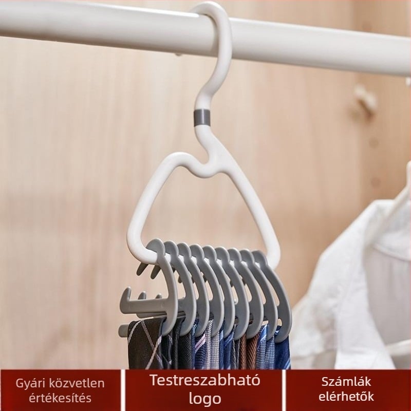 Gyári közvetlen beszerzés 1361 Ruhásszekrény, nyakkendőtartó, övtartó, selyemsál-akasztó, övakasztó, műtárgy, 9 akasztó