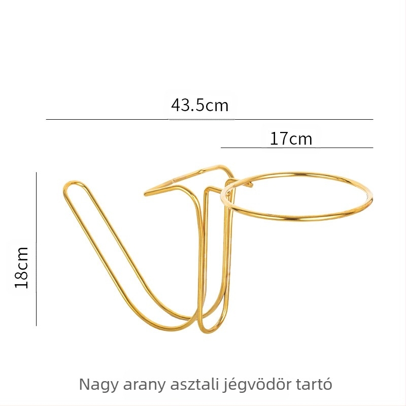 Új, vastagított rozsdamentes acél asztali magas polcos tároló bár Ktv jégvödör konzol pezsgősvödör vörösboros jégvödör