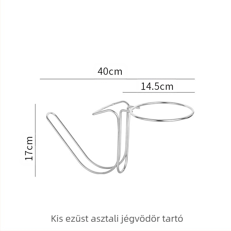 Új, vastagított rozsdamentes acél asztali magas polcos tároló bár Ktv jégvödör konzol pezsgősvödör vörösboros jégvödör