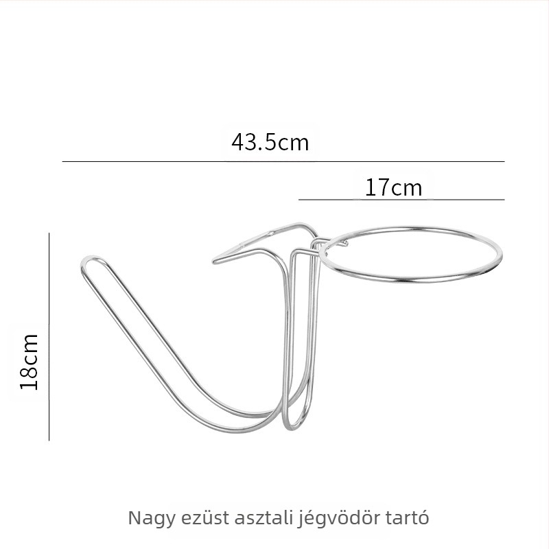 Új, vastagított rozsdamentes acél asztali magas polcos tároló bár Ktv jégvödör konzol pezsgősvödör vörösboros jégvödör