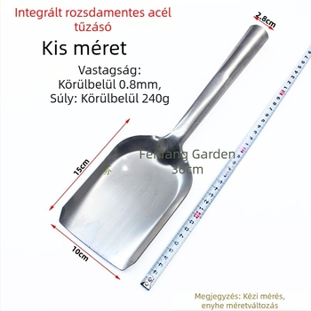 Rozsdamentes acél fa nyél tűzlapát faszén lapát hamu salak tűzmarás hamu lapát tűzlapát szénlapát tűzifa kályha tűzszerszám szarlapát