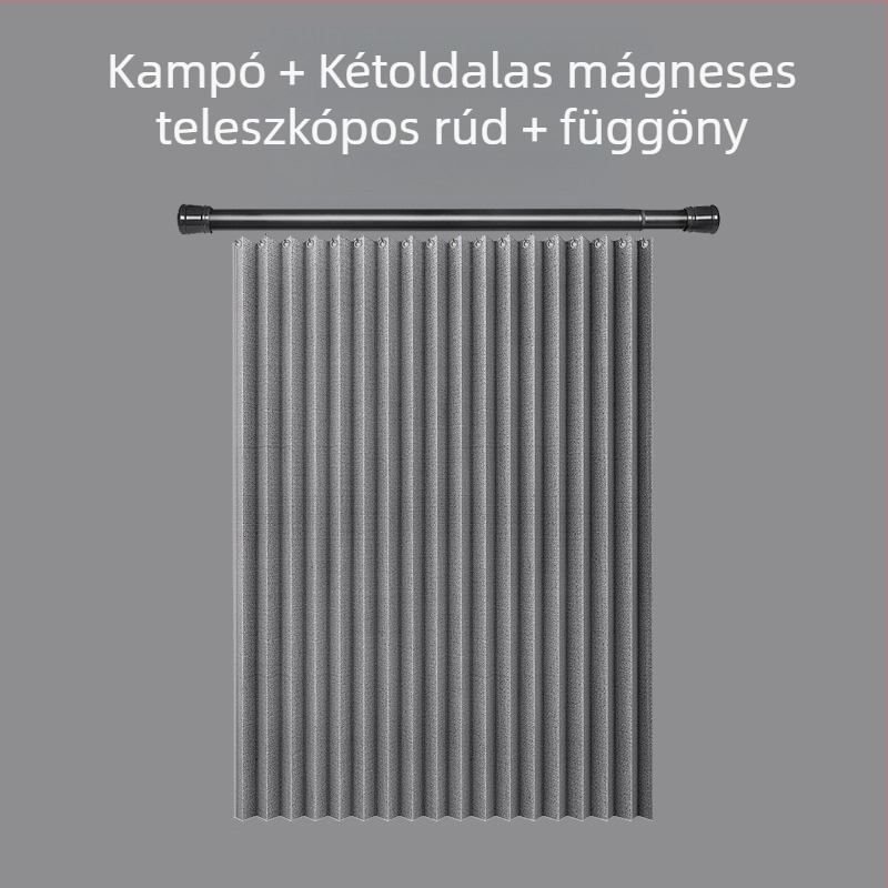 Összecsukható mágneses zuhanyfüggöny fürdőszobai ajtófüggöny WC láthatatlan válaszfal függöny vízálló penészes gyári közvetlen értékesítés
