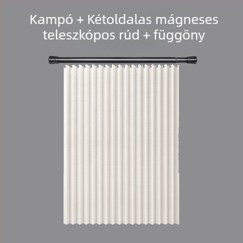 Összecsukható mágneses zuhanyfüggöny fürdőszobai ajtófüggöny WC láthatatlan válaszfal függöny vízálló penészes gyári közvetlen értékesítés
