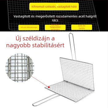 Gyártó nagykereskedelmi rozsdamentes acél grillezett halfogó grillháló fogók kültéri grillháló négyzet alakú grill grill eszközök
