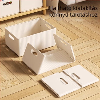 Összecsukható tárolódoboz asztali vegyes snack játékok háztartási fiókos doboz konyhai kosár műanyag kosár vastagított tárolódoboz