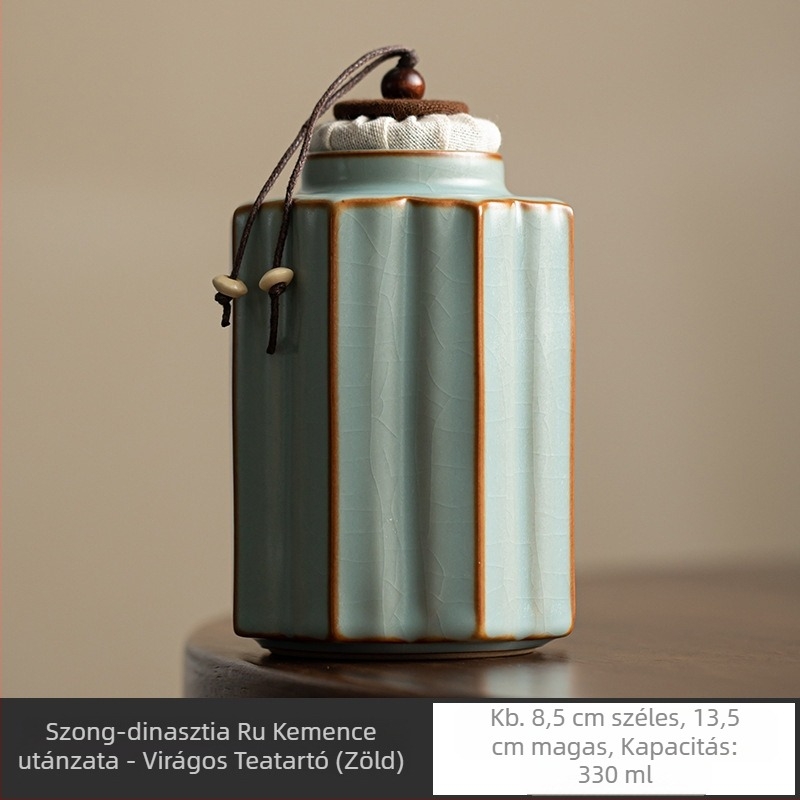 Dehua Ru kemencében lévő kerámia teáskanna lezárt üveg háztartási kínai hordozható teatároló edény