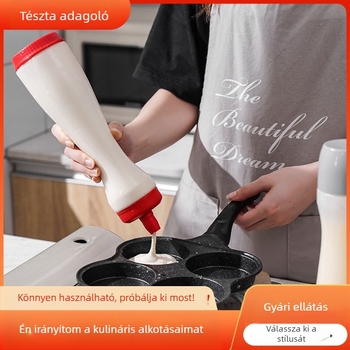 Tésztaadagoló kézzel tekerős tésztakeverő üveg adagoló tejszínkeverő edény adagoló sütési barkácseszköz