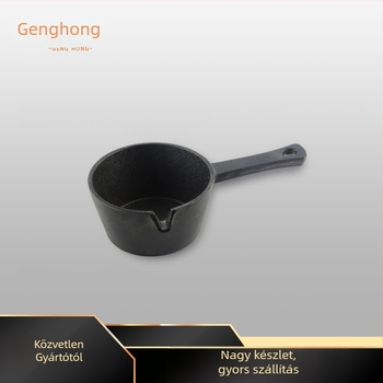 Új, mélyülő olajfröccsenő kis fazék, öntöttvas fojtó olajfazék, egyrészes olajfröccsenő tészta speciális fazék, bevonat nélküli olajleeresztő műtárgy