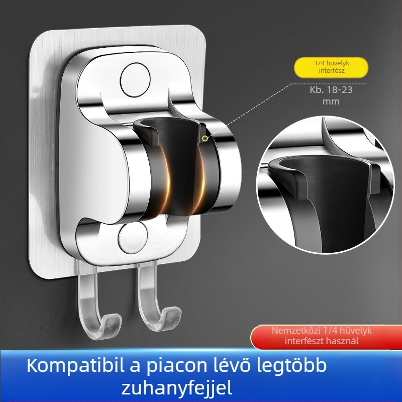 Ütésmentes zuhanytartó esőztető függőfej tartozékok állítható fürdőszobai zuhanyfej talp virágszárító rögzített műtárgy