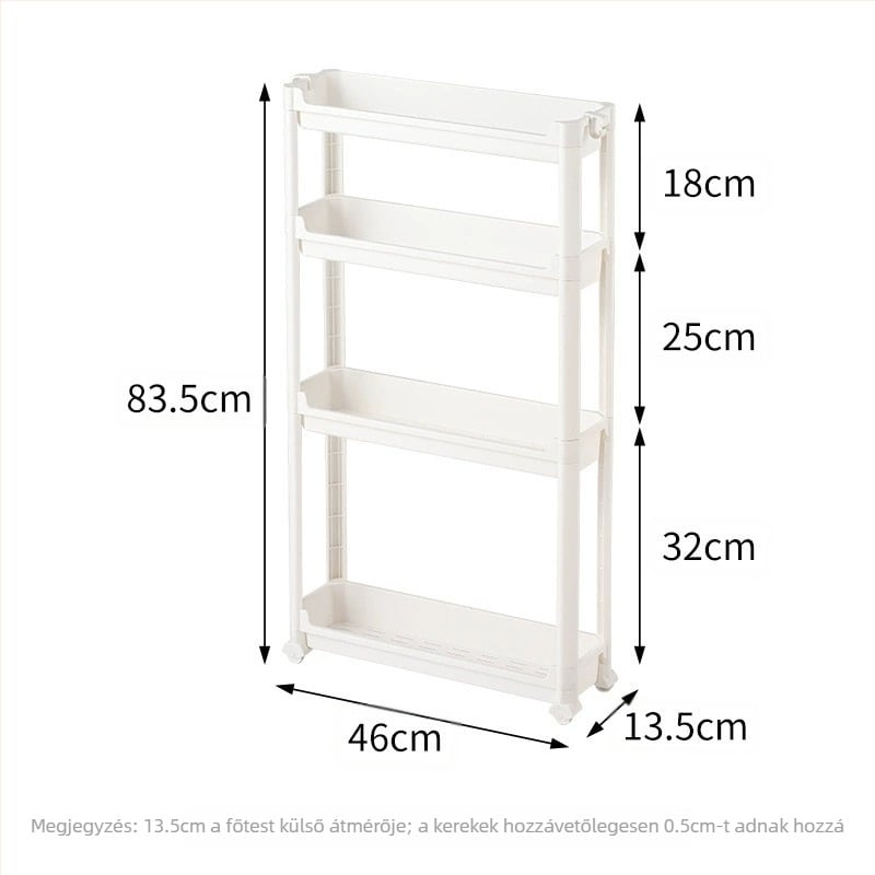 Konyhai tárolóállvány, többrétegű vegyes tárolóállvány, réstároló szekrény, réstároló állvány, kocsi, otthoni használatra