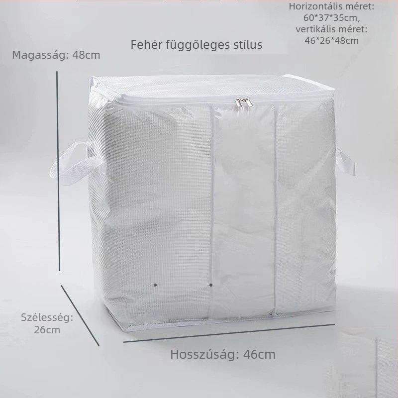 Paplantároló táska, átlátszó táska, tárolódoboz, ruhatároló, szekrény, költöztető táska, tárolódoboz, tárolószekrény