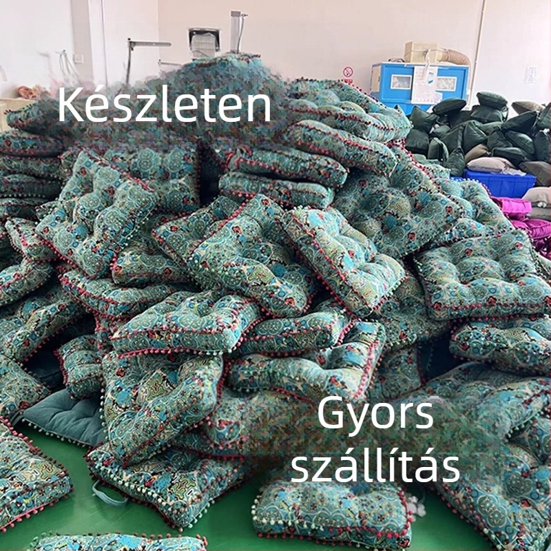 Amazon Lazy Floor futon pamut és lenvászon szövet tatami szőnyeg nagy kerek párna vastagított négyzet alakú székpárna