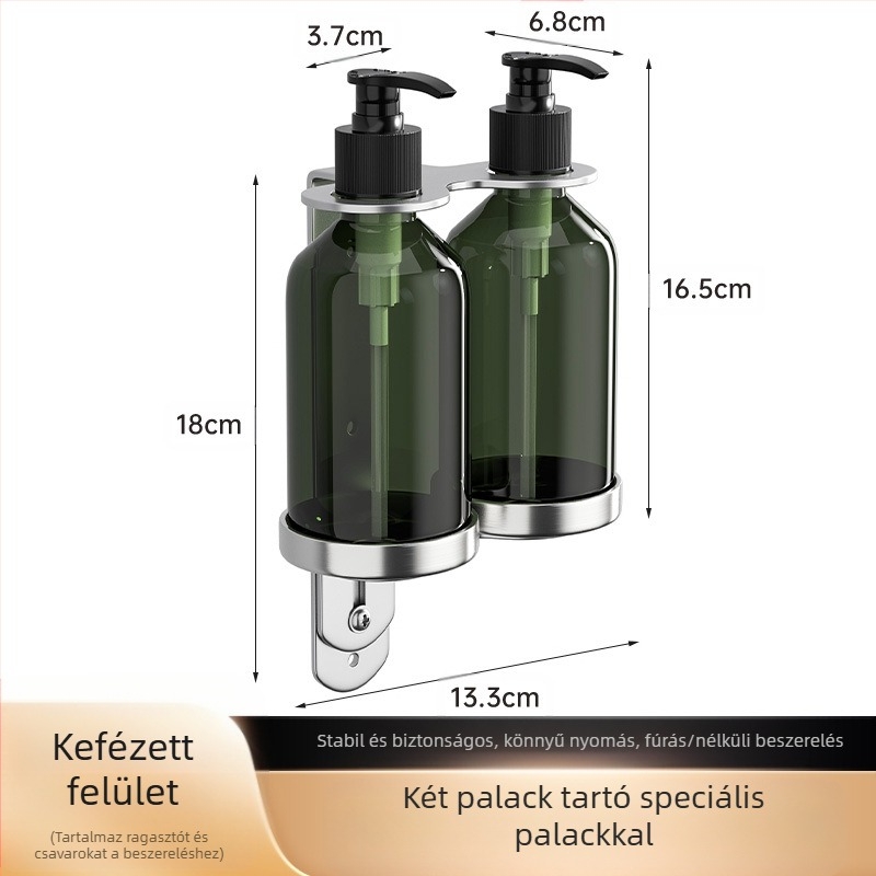 304 rozsdamentes acél szappanadagoló, nem perforált szállodai WC-tusfürdő kézfertőtlenítő préspalack határokon átnyúló exporthoz