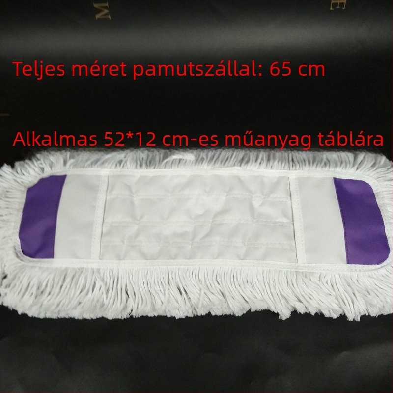 Lapos felmosó csere Kendő Felmosó kendő huzat típus 65cm pamut szál nedvszívó por nyomófej laza felmosó kendő fej