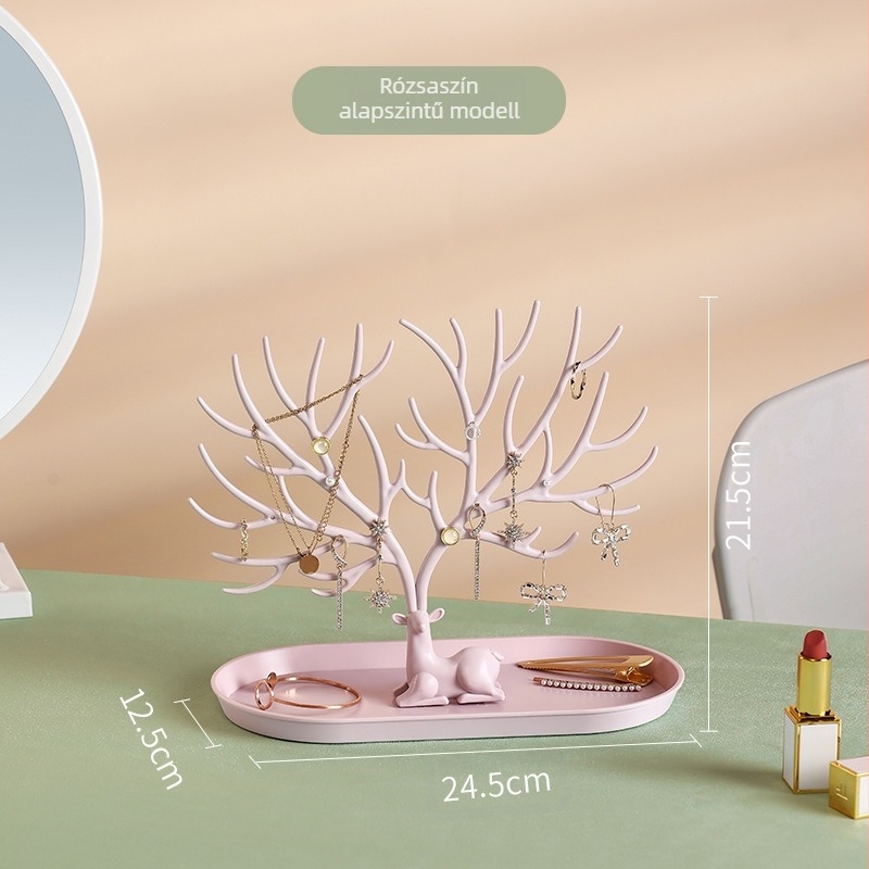 Agancs Fülbevaló Fülbevaló Kiállító Állvány Ékszer Tároló Állvány Karkötő Nyaklánc Akasztó Ékszerdoboz Bejárati Kulcstartó Díszek