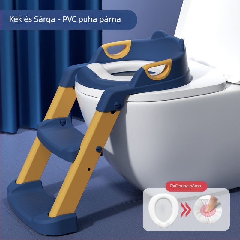 Gyerek WC-ülőke, lépcsőtípus, fiú és lány babalétra, összecsukható keret, WC-ülőke, baba, gyermek piszoár