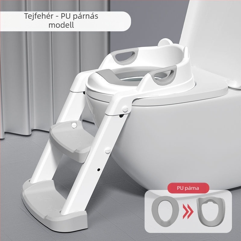 Gyerek WC-ülőke, lépcsőtípus, fiú és lány babalétra, összecsukható keret, WC-ülőke, baba, gyermek piszoár