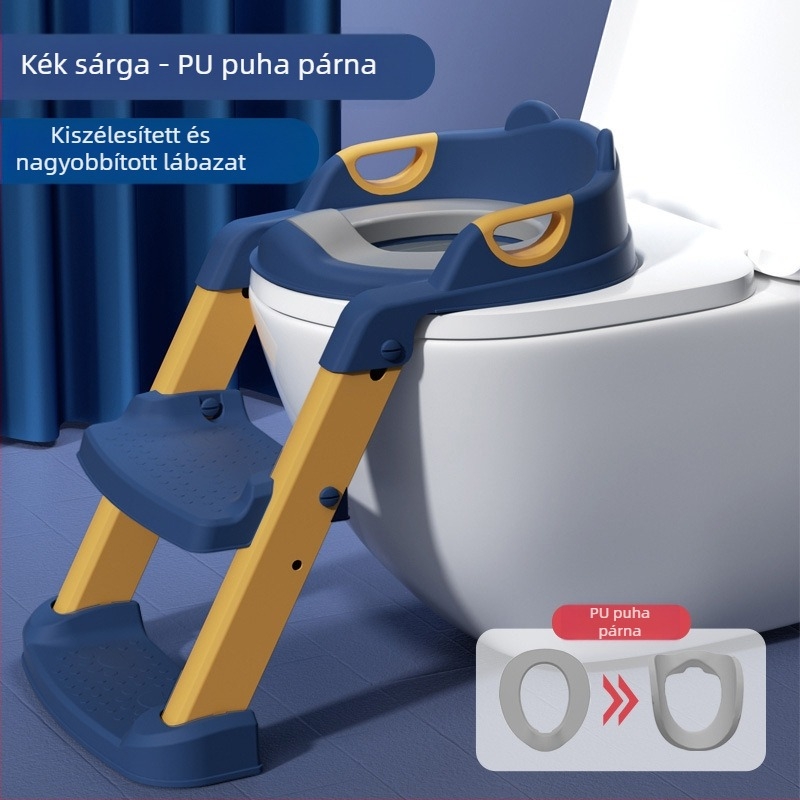 Gyerek WC-ülőke, lépcsőtípus, fiú és lány babalétra, összecsukható keret, WC-ülőke, baba, gyermek piszoár