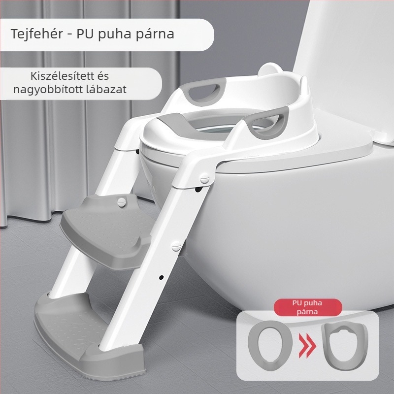 Gyerek WC-ülőke, lépcsőtípus, fiú és lány babalétra, összecsukható keret, WC-ülőke, baba, gyermek piszoár