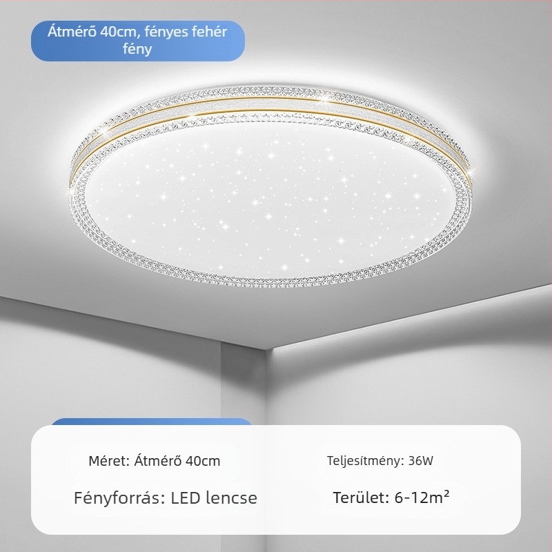 LED mennyezeti lámpa hálószobába, egyszerű modern nappali lámpa kerek szoba dolgozószoba erkély folyosó új lámpa