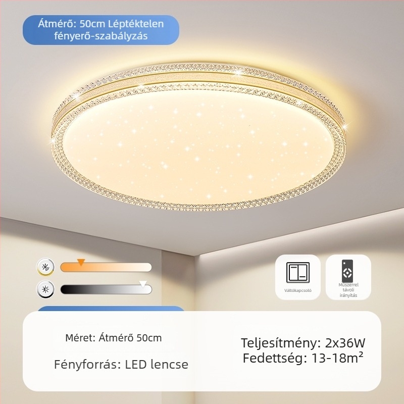 LED mennyezeti lámpa hálószobába, egyszerű modern nappali lámpa kerek szoba dolgozószoba erkély folyosó új lámpa